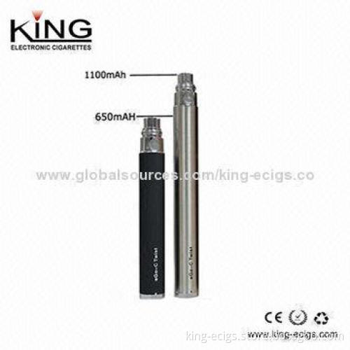 Popular Electronic Cigarette eGo Battery KE-eGo-T with 650/900/1,100mAh Capacity